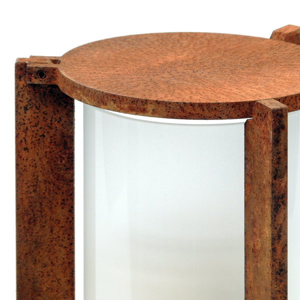 Grablampe "TRIO" für Steinsockel (Milchglas, 6-Tagesbrenner)