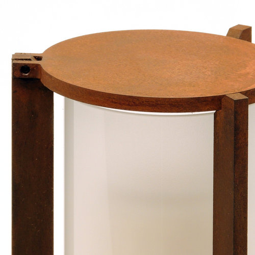Grablampe "TRIO" für Steinsockel (Milchglas, 3-Tagesbrenner)